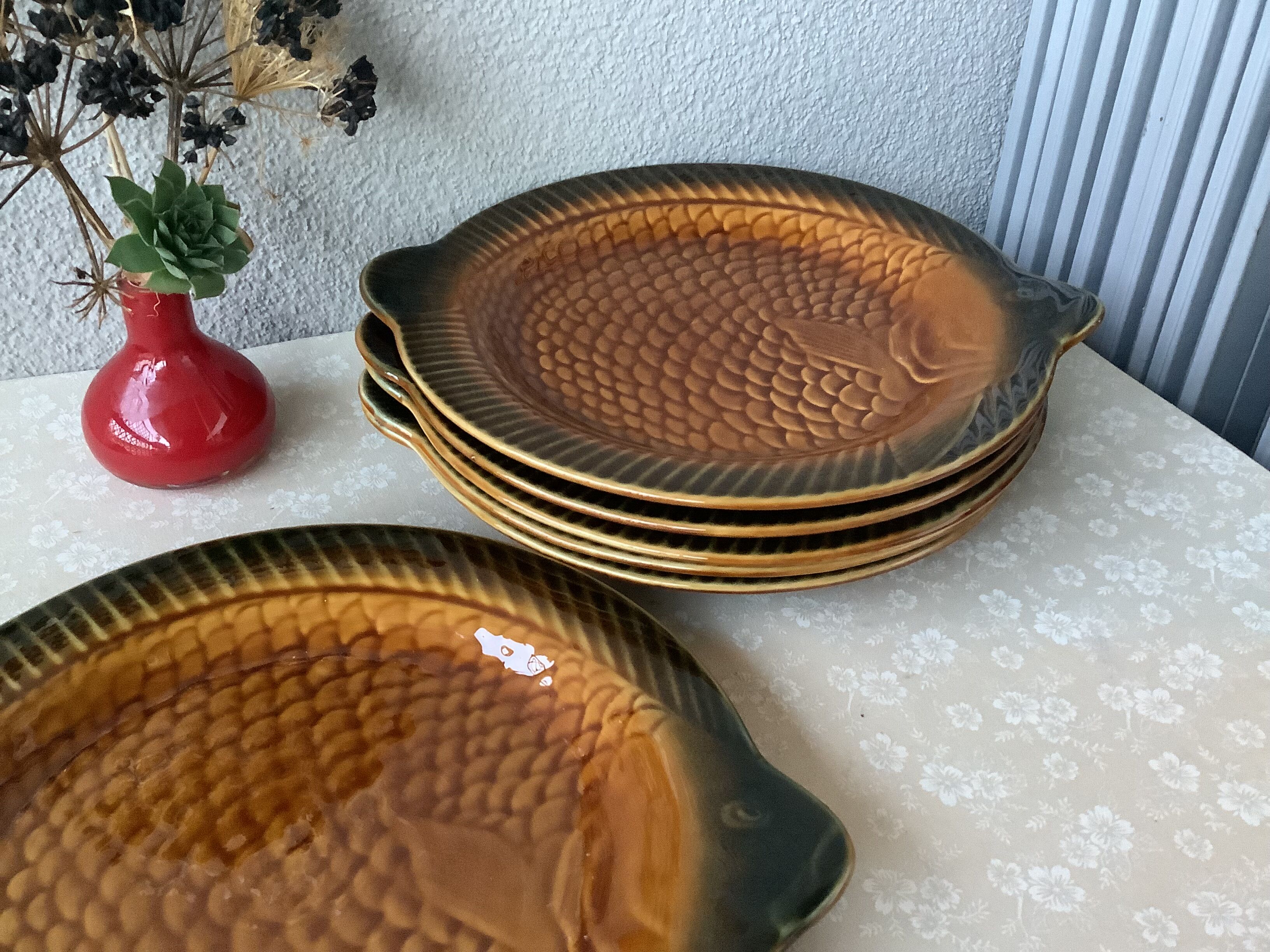 Sarreguemines fish plates
