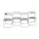 Suite of 4 folding chairs by Giancarlo Piretti for Castelli