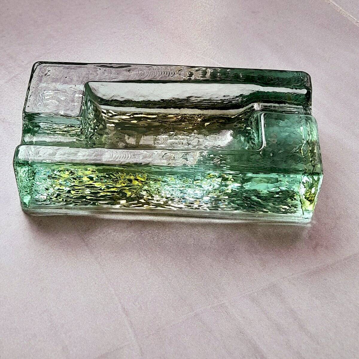Art Deco glass ashtray
