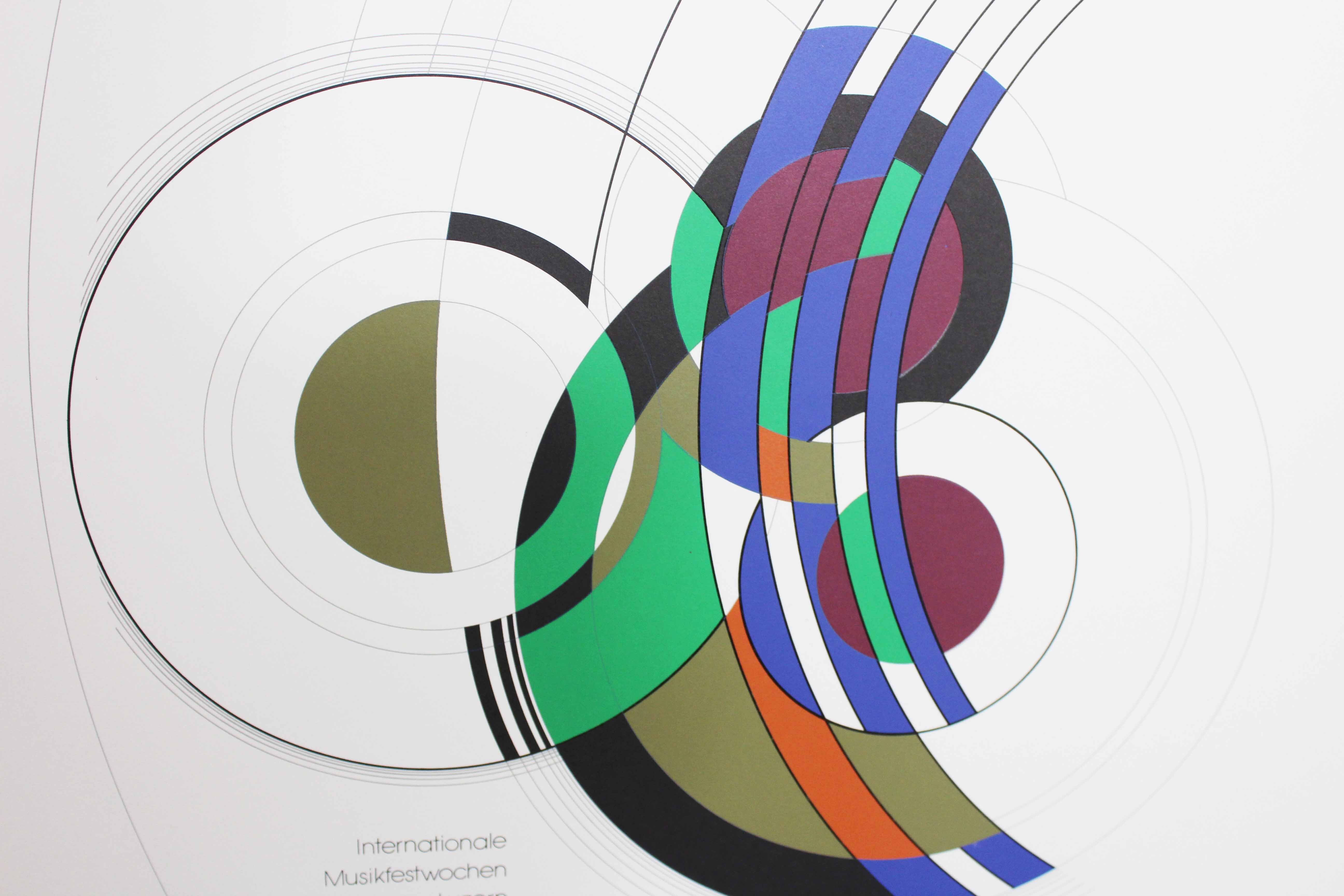 Space Age print by Johannes Burla entitled "rotating plastic"