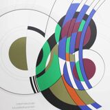 Space Age print by Johannes Burla entitled "rotating plastic"