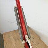 Vintage Italian Red Architect Table Lamp, 1970s