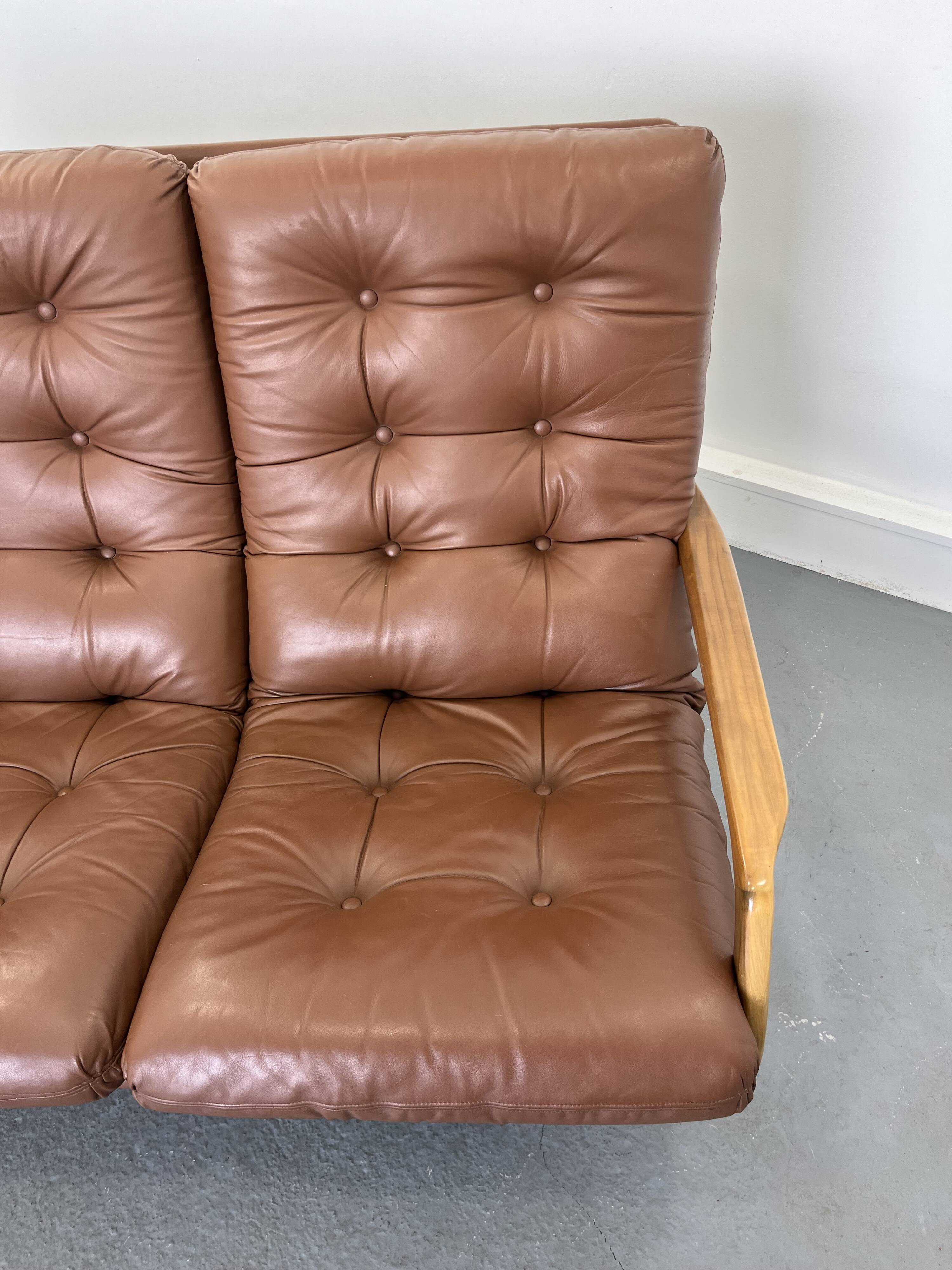Vintage 3-seater sofa by Eugen Schmidt for Soloform, 1960 s