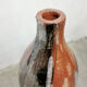Vase vintage poterie argile 'Craquele Iridescent Pearl'
