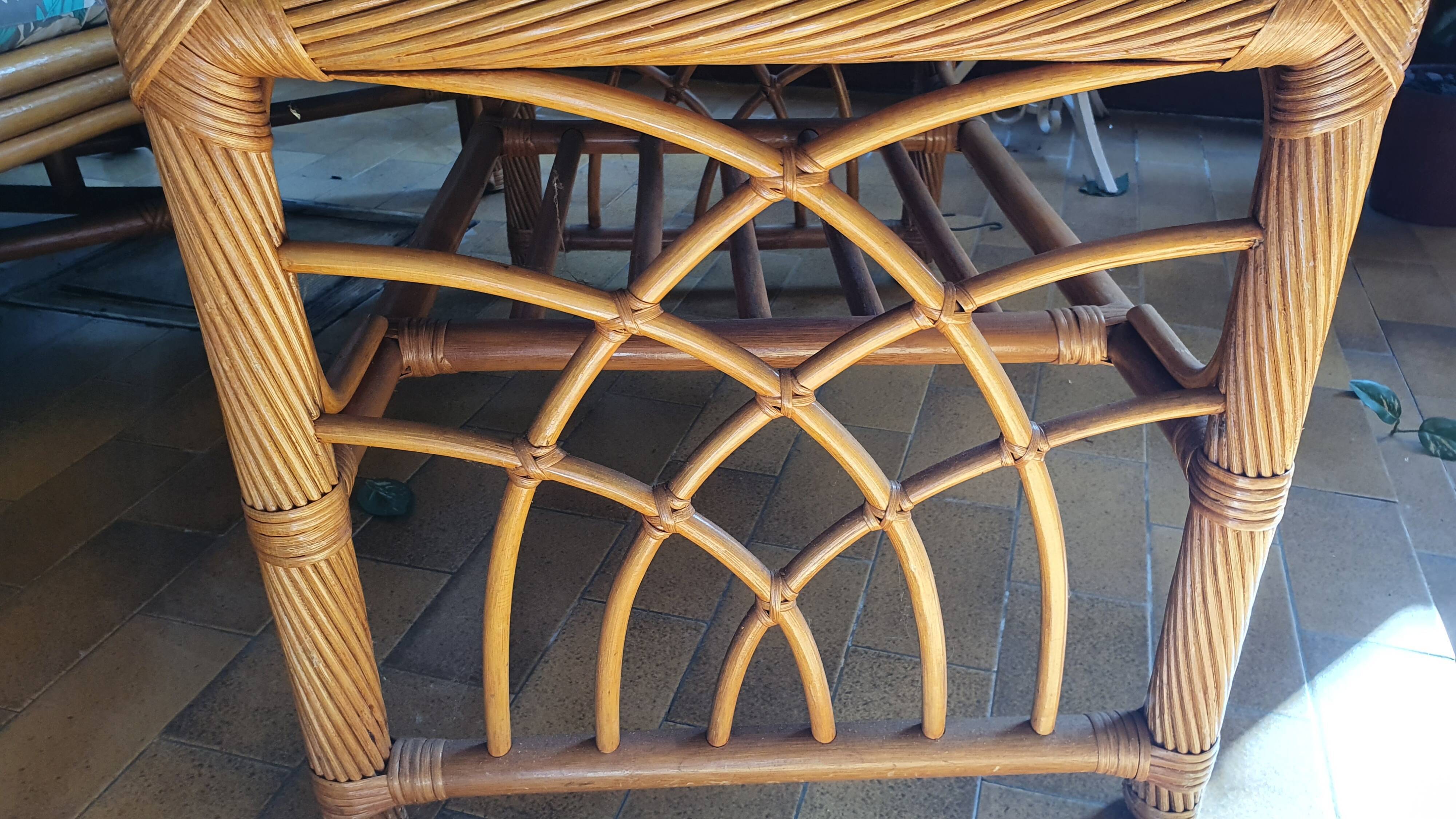 Rattan coffee table