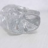 Soliflore "glaçon" en verre années 70