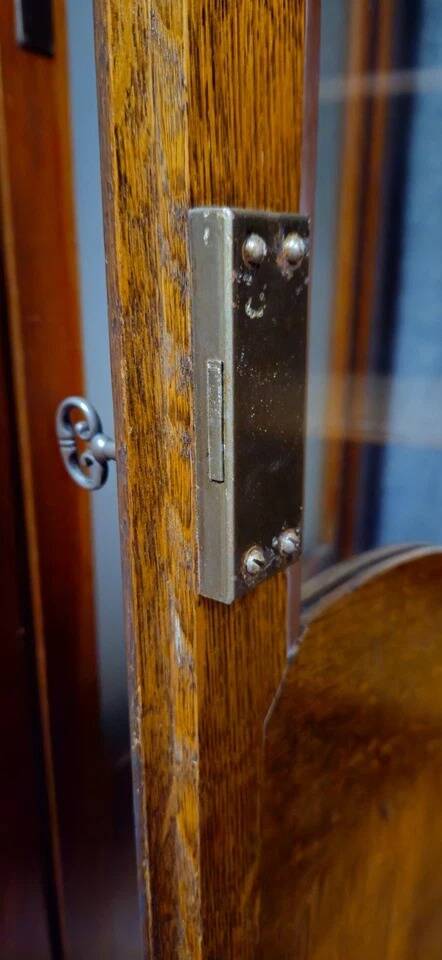 Large Provençal library in Louis XV style made of oak from the 20th century.