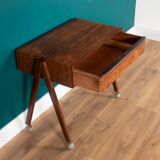 Table de couture danoise en palissandre par Severin Hansen pour Haslev Moelsnedkeri Table d'appoint Lampe Table