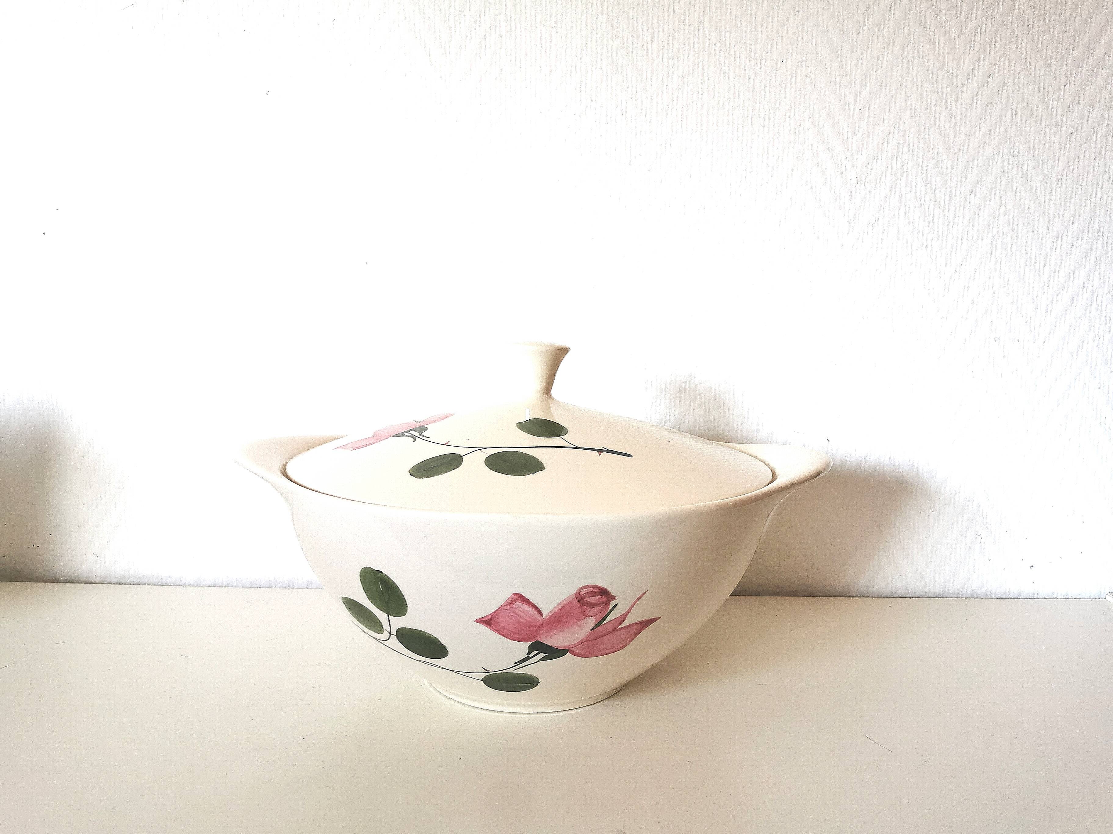 saladier , soupière, Villeroy et boch motif de fleur