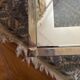 Vintage coffee table in glass and gilded brass