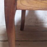 Fauteuil de bureau en noyer massif XIX°