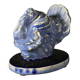 Art Deco ceramic animal sculpture, Blue Turkey, 1930