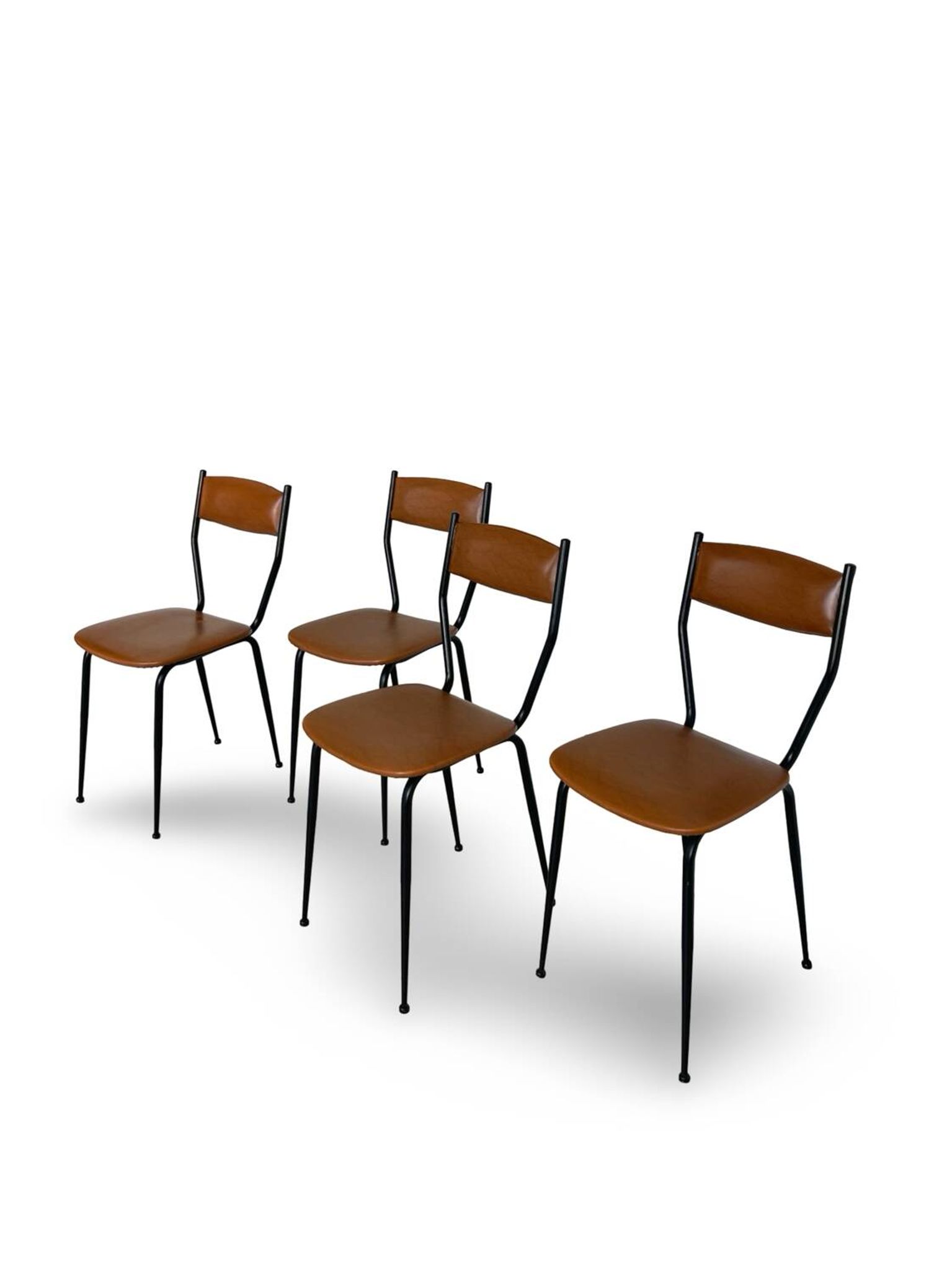 Chaises italiennes du milieu du siècle, années 1960.