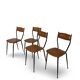 Chaises italiennes du milieu du siècle, années 1960.