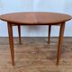 Vintage Round Table in Teak Diameter 110 with butterfly extension