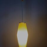 Rotaflex space age hanglamp, ovale vorm in geperst kunststof, jaren 1960