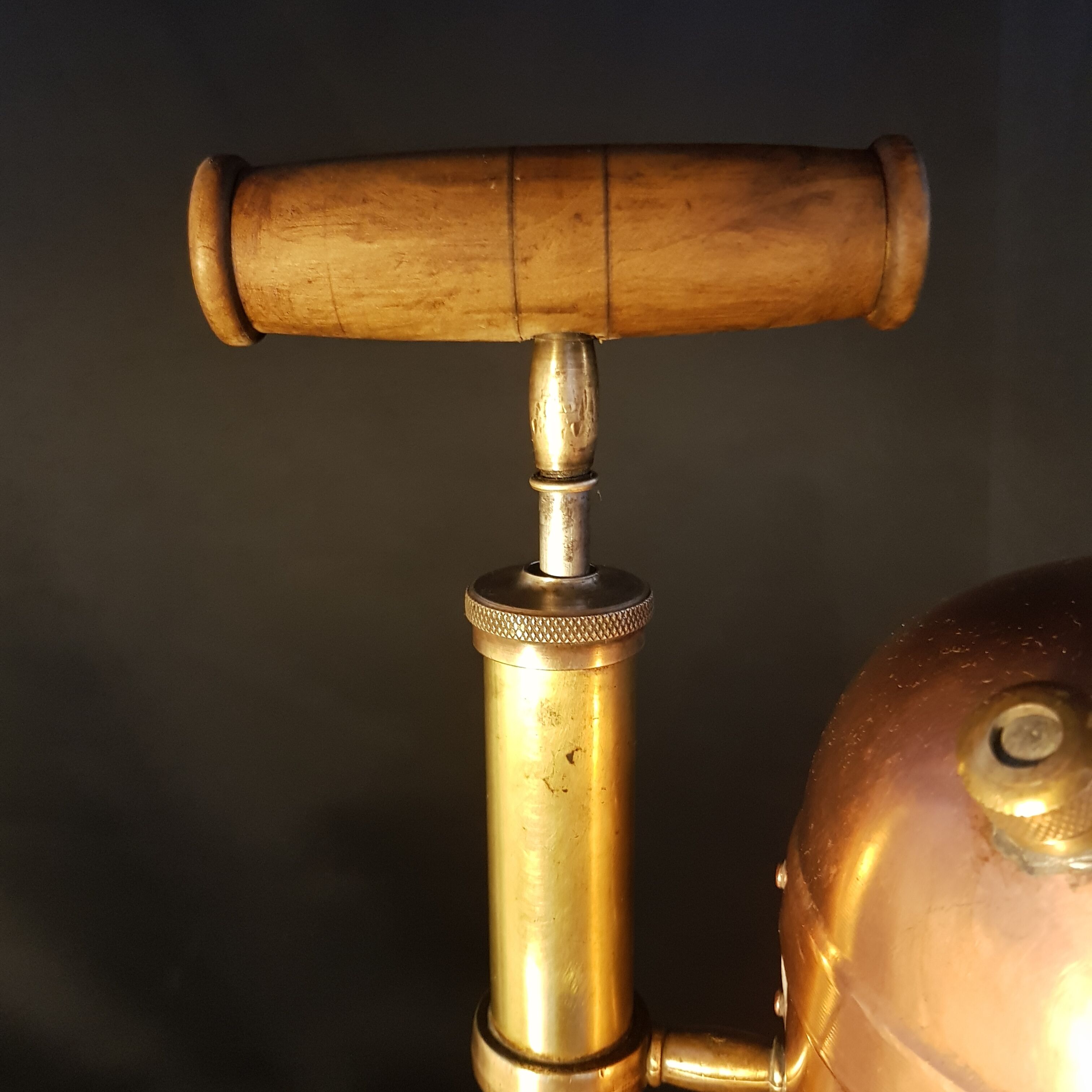 Old large copper Muratori sprayer