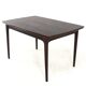 Rosewood rectangular extendable dining table 'Goes'
