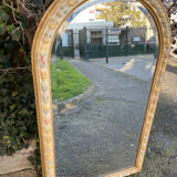Beveled mirror plaster decoration knots and leaves