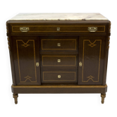 Commode Liberty en marbre italien Thuja Briar et rose du Portugal, années 20