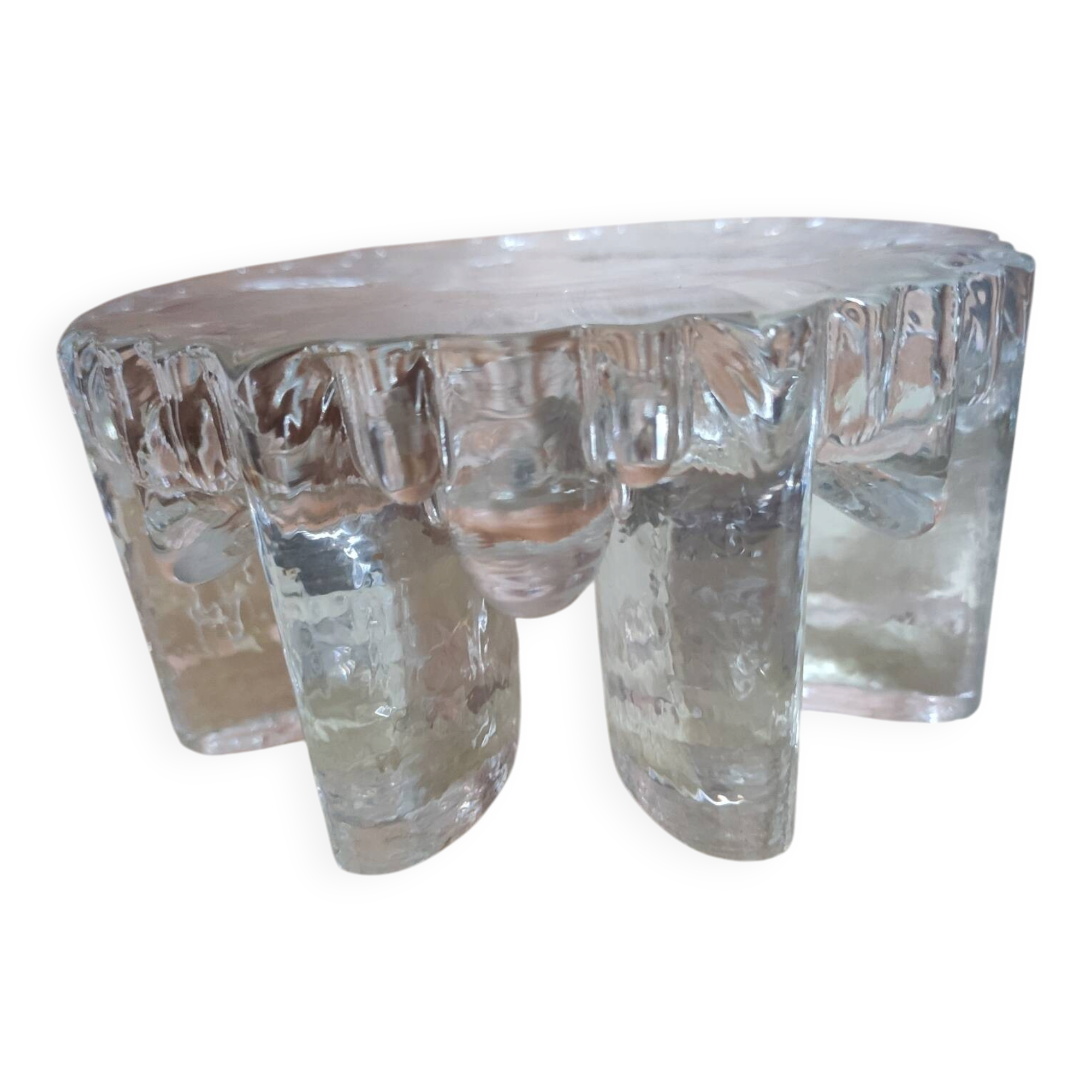 Bougeoir en verre