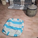 Pouf berbère bohemian fait main 60 X 60 X 25 CM