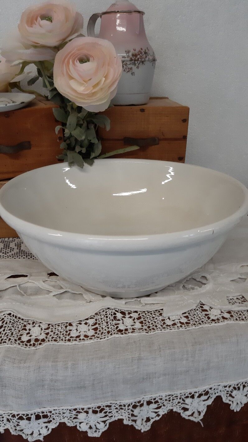 White salad bowl sarreguemines