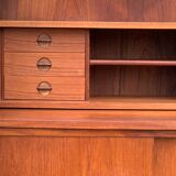 Danish library and its teak secretary 1960 by Johannes Sorth