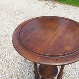 Sellette, table d'appoint en noyer