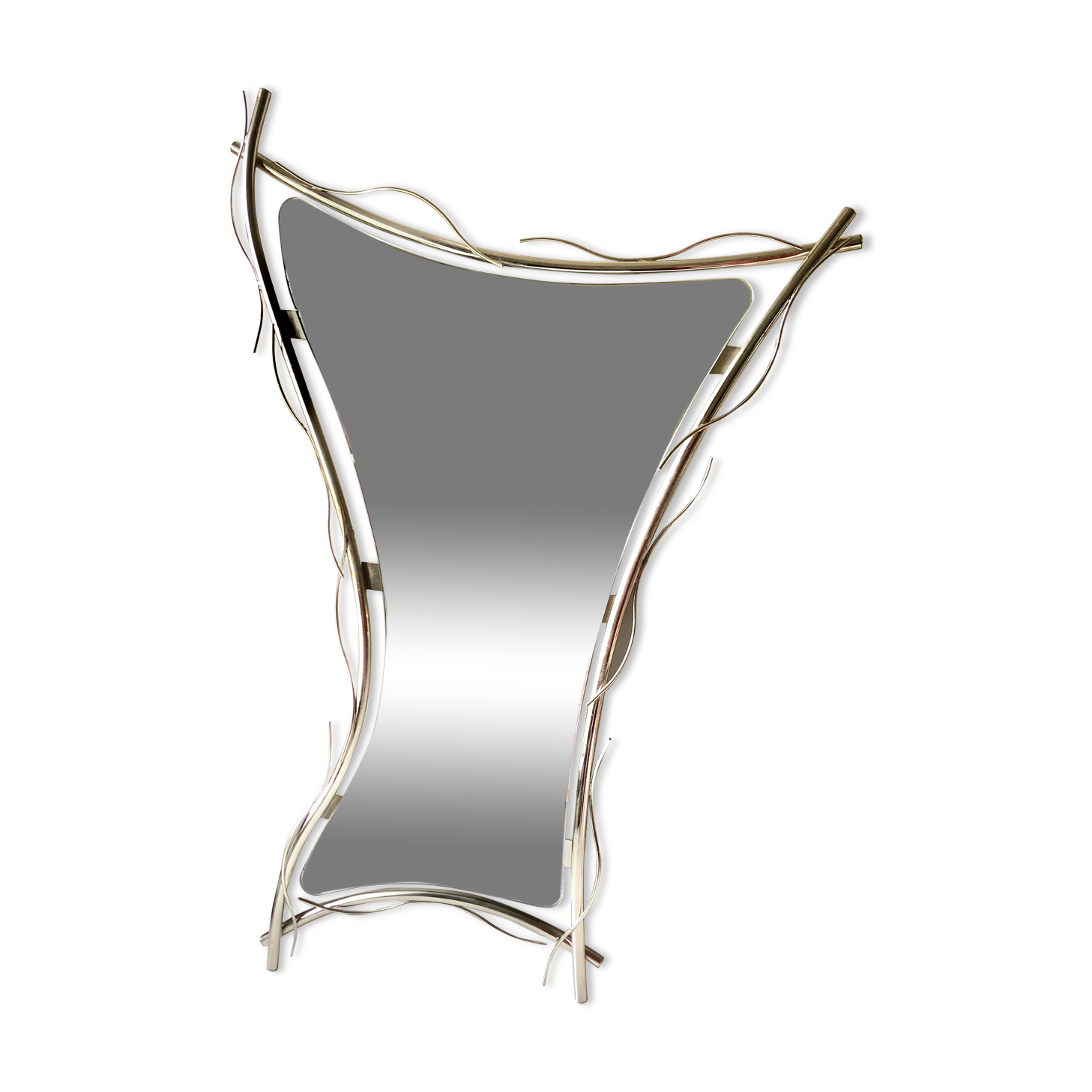 Miroir forme libre 1970 Italie, 98x66 cm