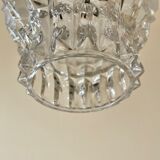 Suspension chiseled glass and brass