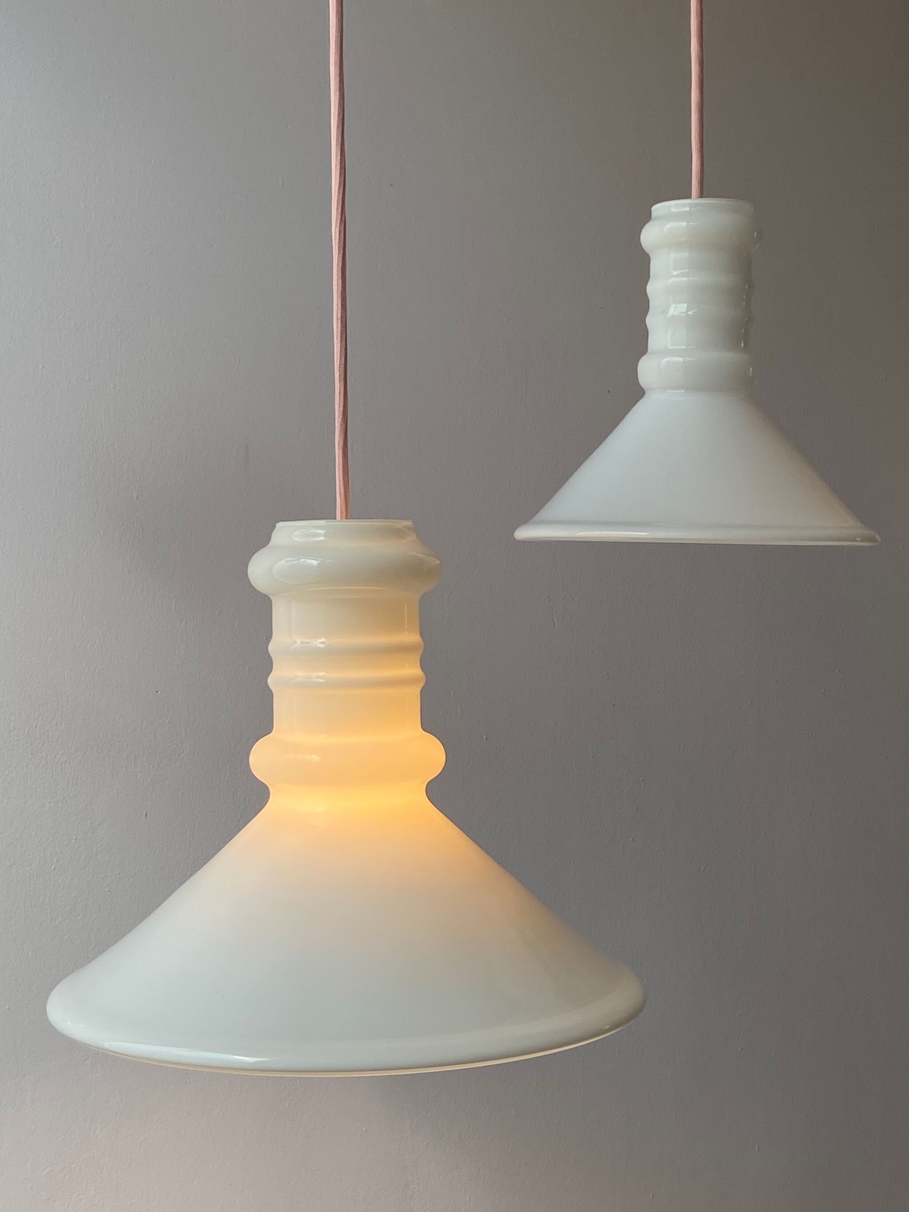 Sidse Werner small Apotheker Pendant Lamp by Holmegaard, Denmark, 1980s