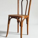 Chaise Bistrot Rotin en bois courbé