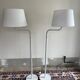 Set of two white Artifort 270 retro, standing lights