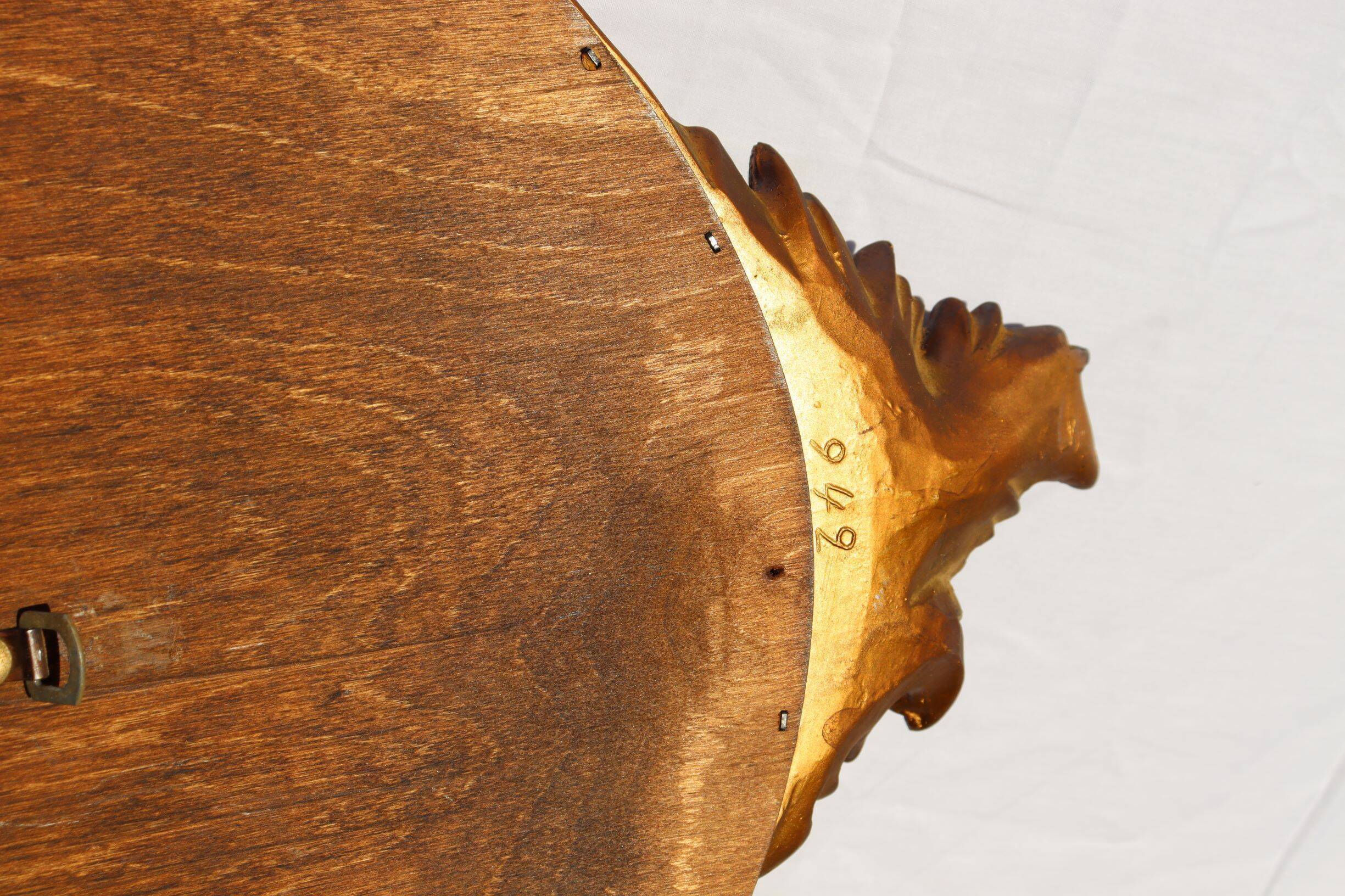 Deknudt, Vintage golden mirror Louis XV style   48x93cm