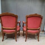 Pair of Louis XV style armchairs