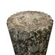 Pair of black and green scagliola columns from the 19th century.