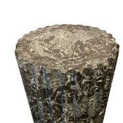 Paire de colonnes noires et vertes en scagliola 19e.
