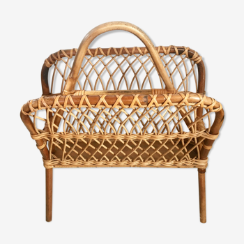 A 1950s rattan magazine