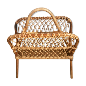 A 1950s rattan magazine