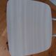 Chrome metal chair and formica white striped gray