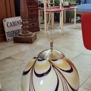 Vintage XXL Egg Ball Pendant Light Murano Glass Design