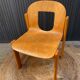 Chaise en hêtre contreplaqué moulé années 70
