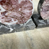 Pair of Art Deco marble bookends