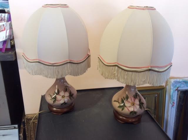 2 drimmer table lamps