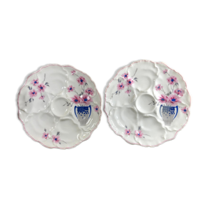 Assiettes à huitre art
