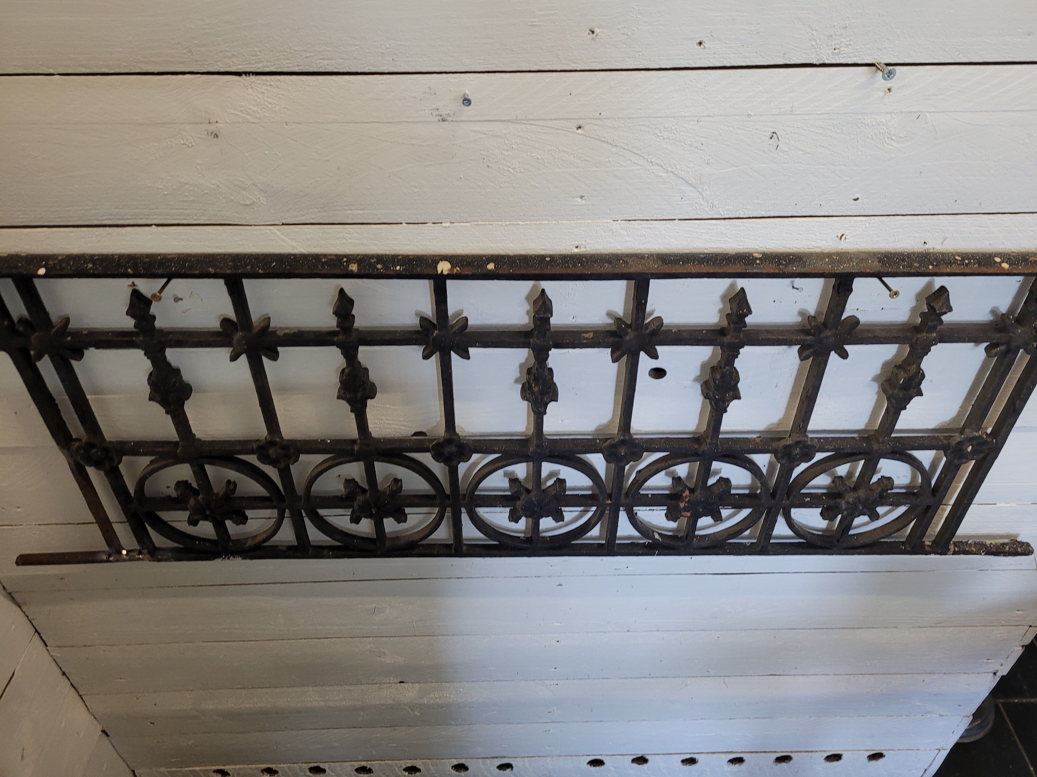 Old cast iron balcony house