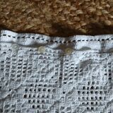 Handmade crochet antique pillowcase