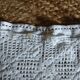 Handmade crochet antique pillowcase