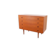 Vintage HG Møbler teak chest of drawers, retro 1960s–70s style.